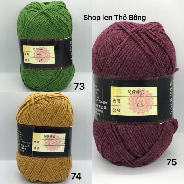 Len milk cotton loại 1