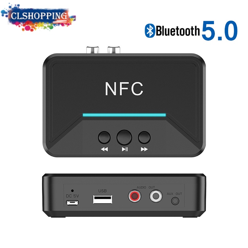 Thiết bị thu phát Bluetooth 5.0 A2DP AUX 3.5mm RCA USB thông minh cho loa xe hơi | BigBuy360 - bigbuy360.vn