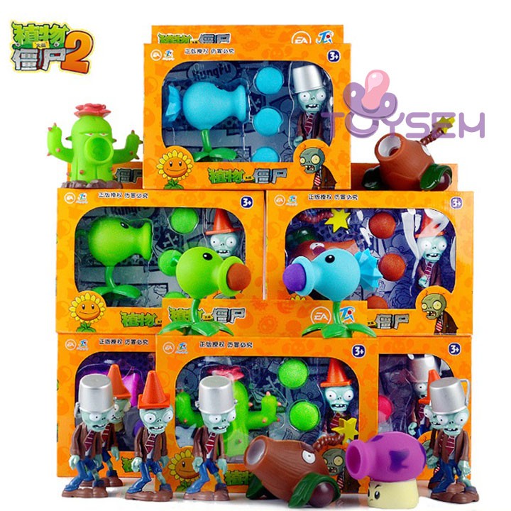 Đồ chơi trẻ em trái cây đại chiến plants vs zombies 2 toysem hoa quả nổi giận - Quà tặng sinh nhật cho bé