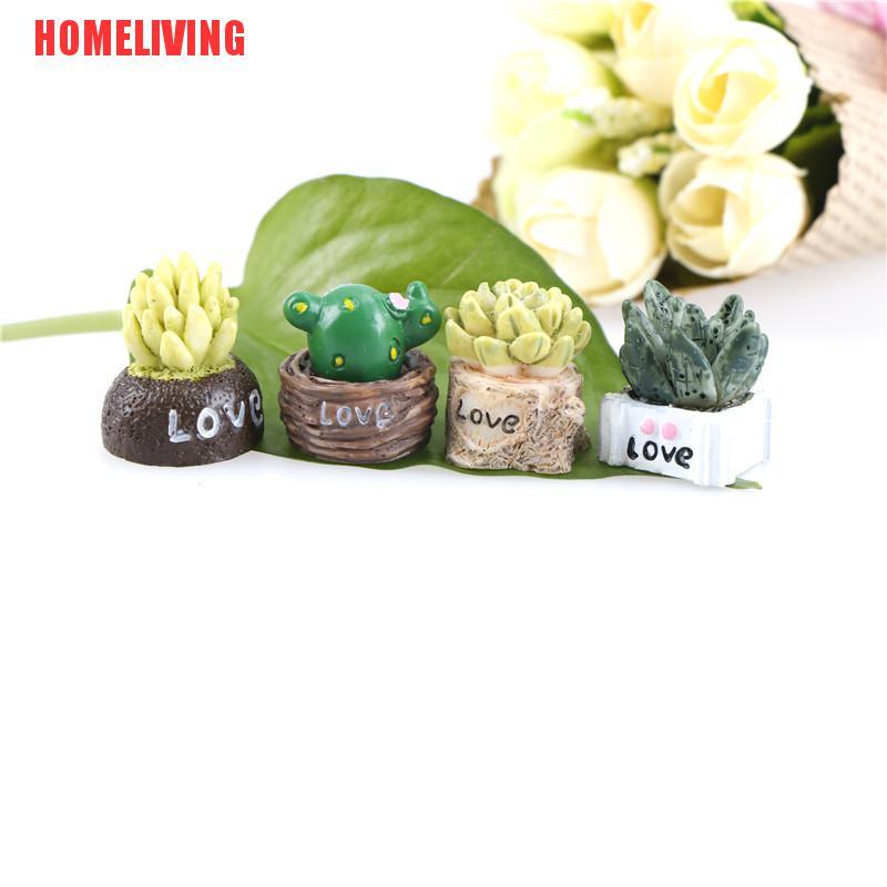 Set 4 Mô Hình Gnome Thu Nhỏ Bằng Nhựa Resin Trang Trí Vườn Thu Nhỏ DIY