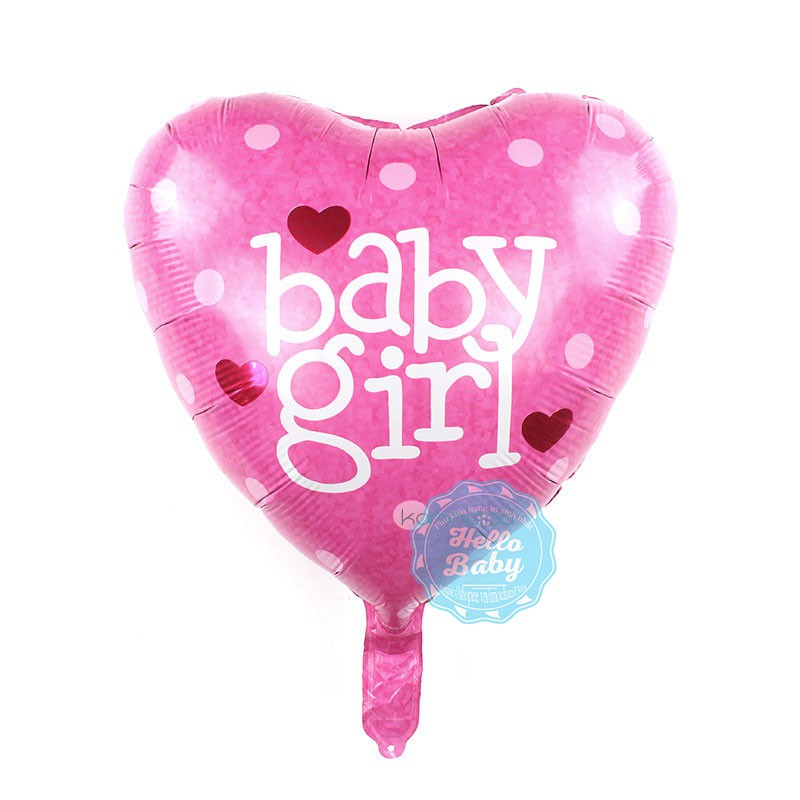 Bóng hình tim BABY BOY &amp; GIRL (45cm)