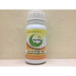 Chế phẩm sinh học HLC 04, Nano Đồng - Chuyên rửa vườn - Hạn chế sự phát triển Vi khuẩn và Nấm gây hại!