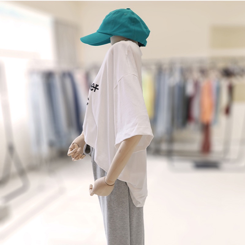 NRVP Áo Thun Cotton Tay Ngắn Cổ Tròn Thời Trang Mùa Hè Phong Cách Hàn Quốc Cho Nữ