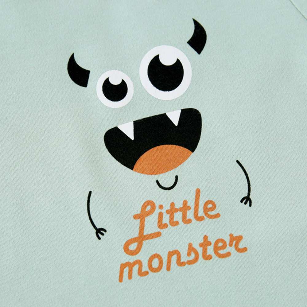 Áo Liền Quần Sanlutoz Màu Xanh Lá Họa Tiết Hoạt Hình Cho Trẻ Sơ Sinh