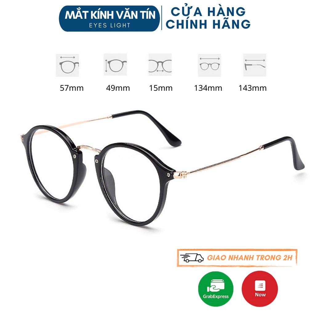 Kính mắt cận Eyes Light T547 nam nữ gọng kính cận càng kim loại pha nhựa nhiều màu | WebRaoVat - webraovat.net.vn