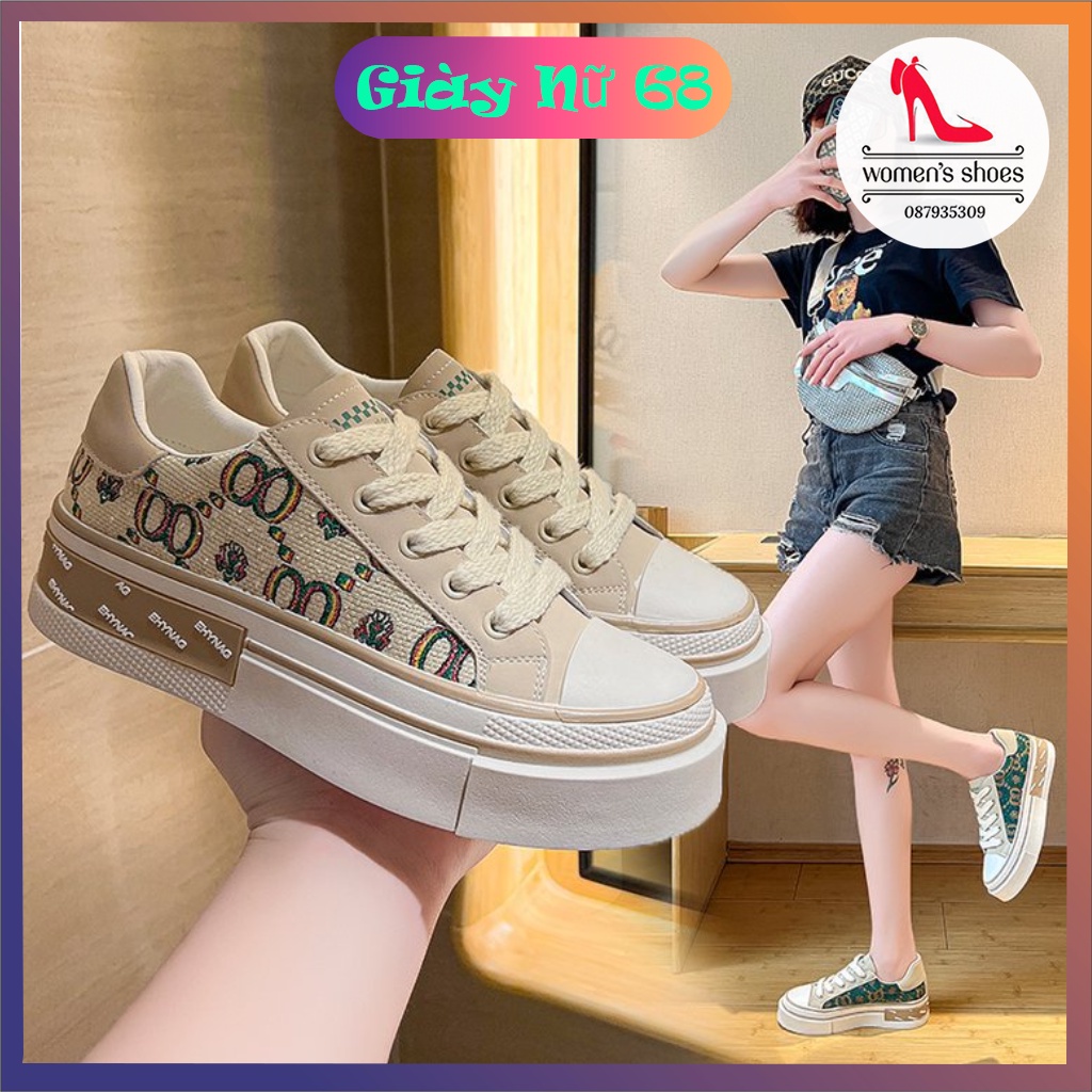 Giày Thể Thao Nữ Họa Tiết GC 2 OOO Màu Loại Đẹp