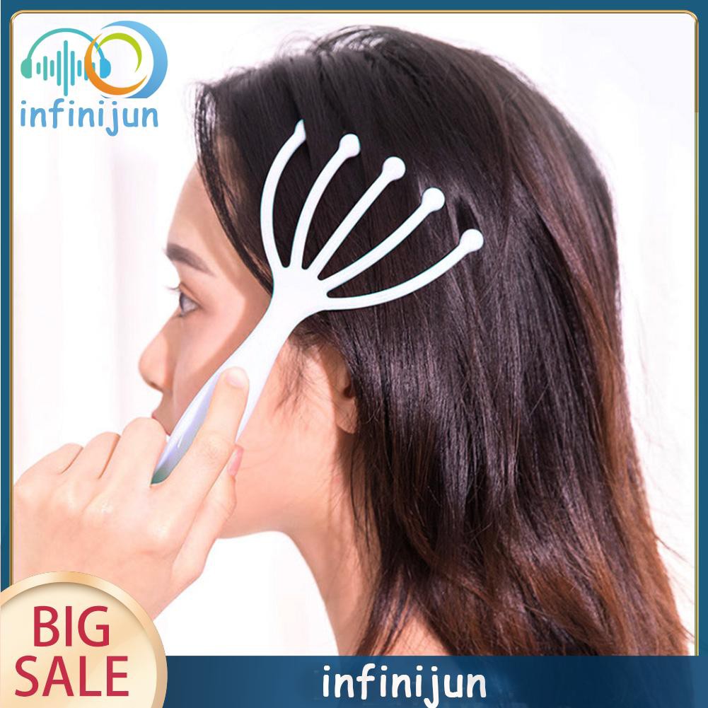 (Hàng Mới Về) Dụng Cụ Mát Xa Da Đầu Giảm Căng Thẳng Hình Bạch Tuộc