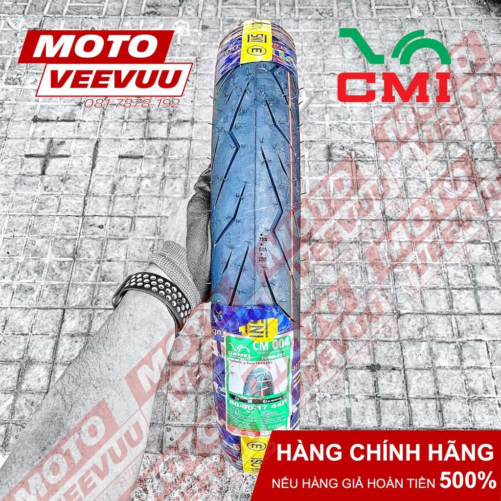 Vỏ lốp xe máy Camel CRV Cheetah 80/90-17 TL 004 Gai Rosso (Lốp không ruột)