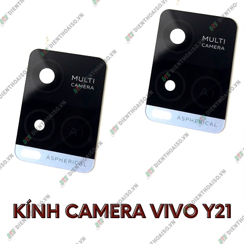 Mặt kính camera vivo y21 có sẵn keo dán