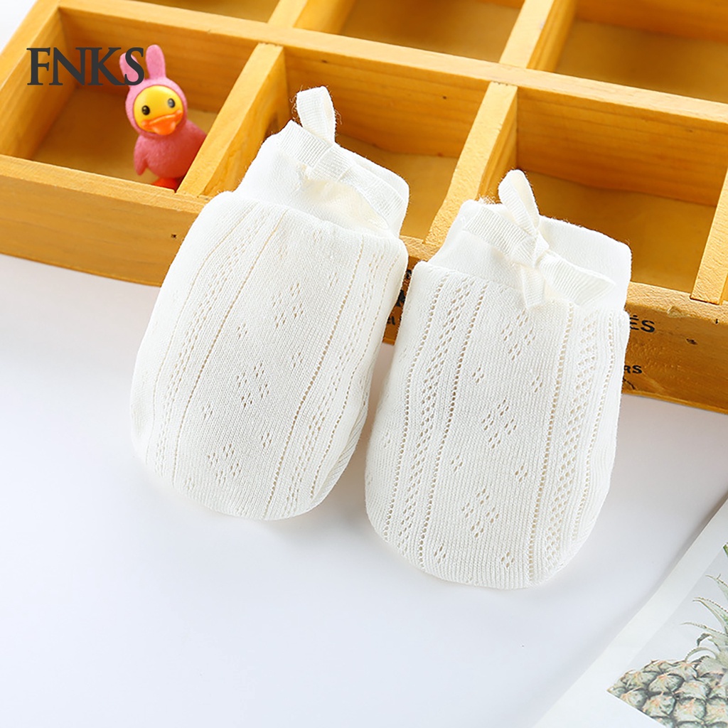 Bao tay lưới bảo vệ mặt chống trầy xước thoáng khí cho bé sơ sinh