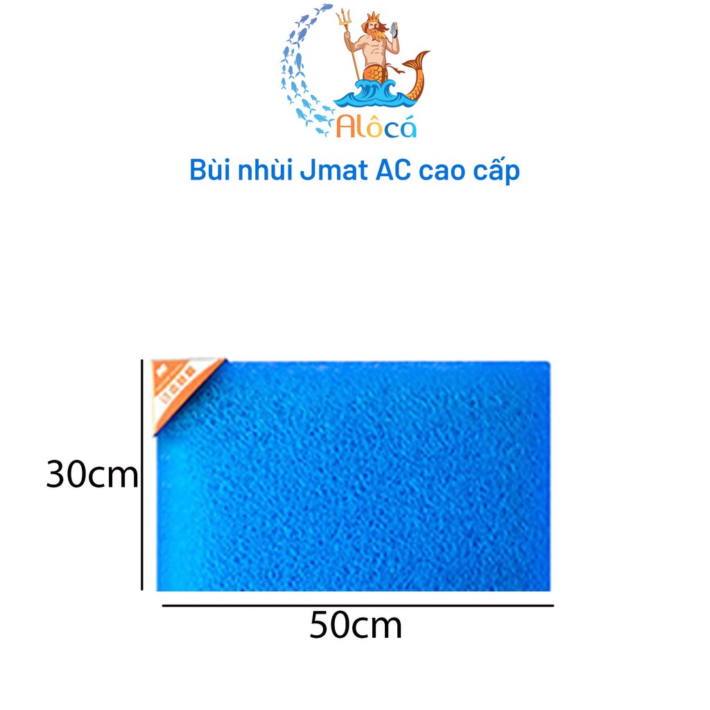 Bùi nhùi không keo Jmat AC cỡ 50x20cm đến 50x50cm làm sạch nước bể cá cảnh