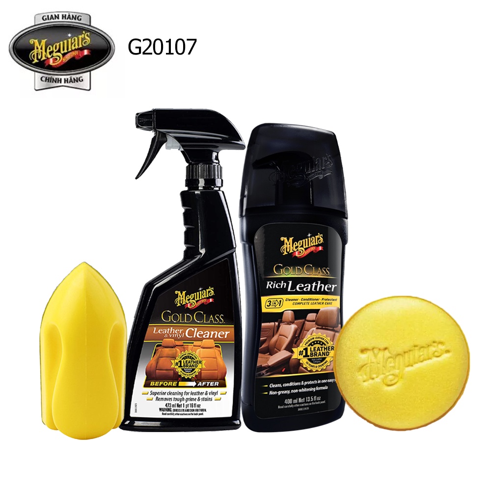 Meguiar's Combo chăm sóc và bảo vệ da (4 sản phẩm) - G20107