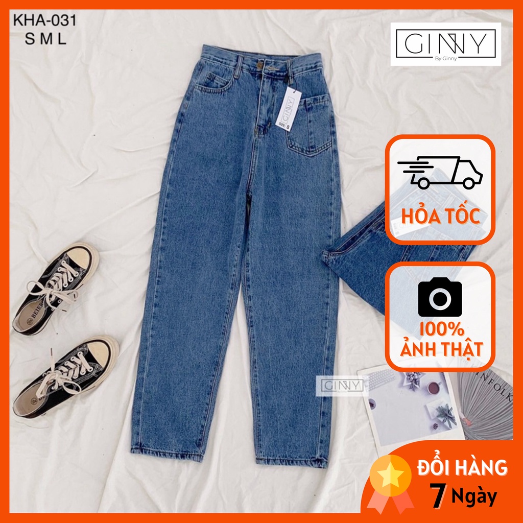 QUẦN BAGGY JEAN KHA031 | Thời Trang | Phong Cách | GinHouse Shop