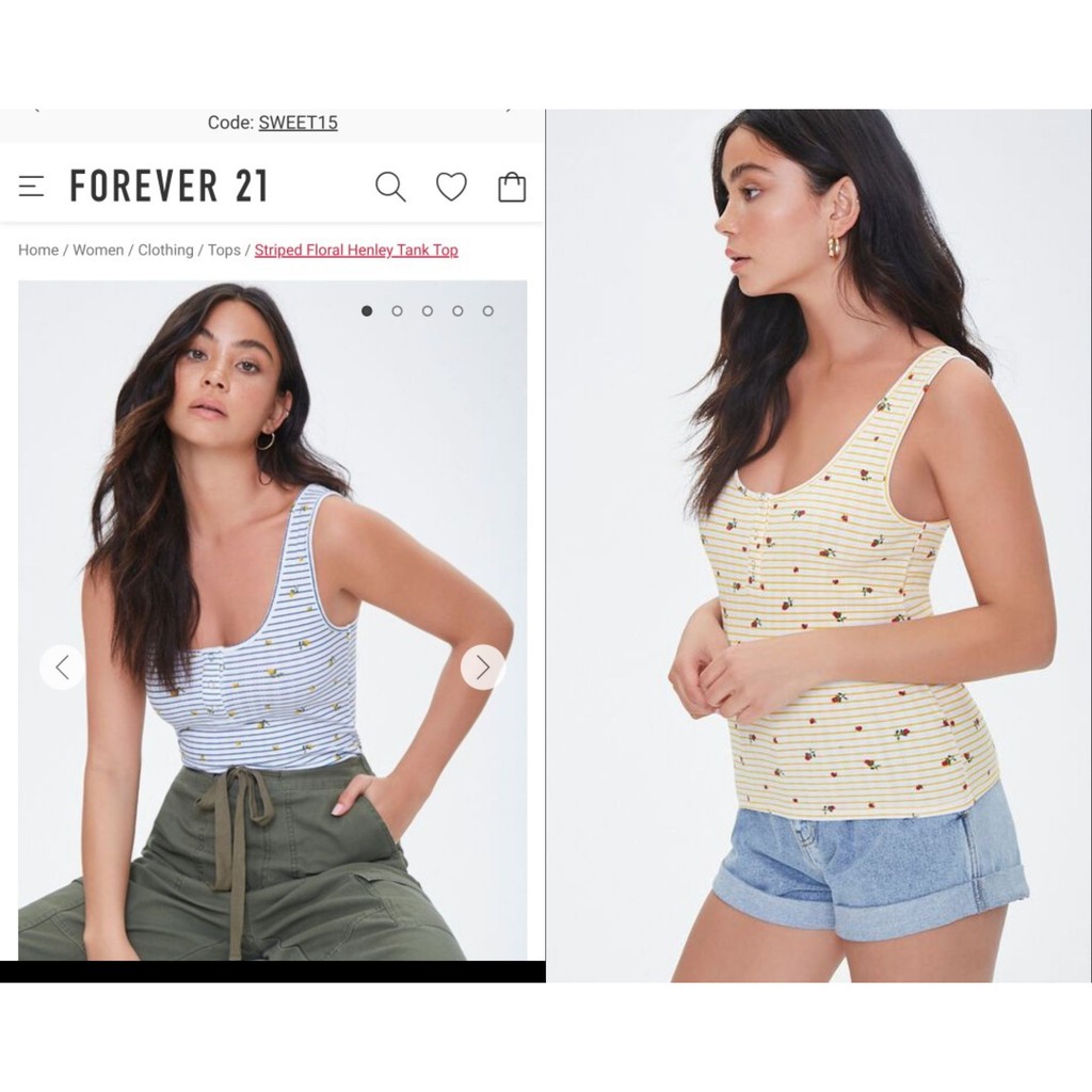 Áo thun dây F21 hóa nhí