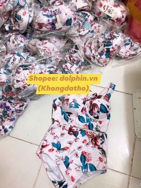 FREESHIP 50K  [CLIP- ẢNH THẬT] Bikini hoa cạp cao Quảng Châu | BigBuy360 - bigbuy360.vn