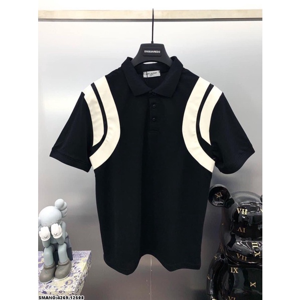 Áo polo phối viền sọc vai oversize form unisex HARIQUEEN