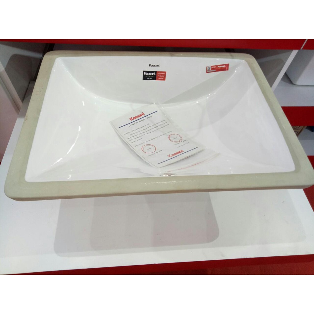 CHẬU LAVABO ÂM MẶT ĐÁ KASSANI 9607 BỒN RỬA MẶT ÂM BÀN LAVABO ÂM MẶT ĐÁ