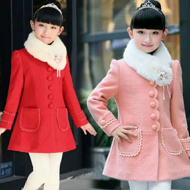 Com bo 2 Áo dạ cổ lông