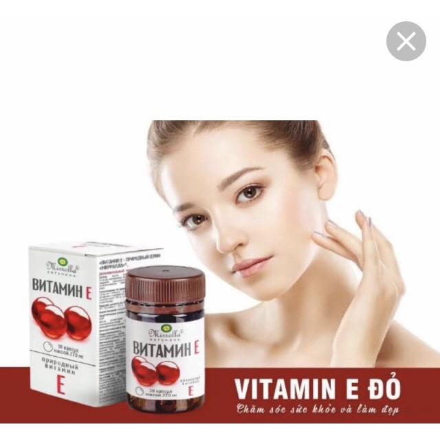 Vitamin E đỏ Nga 270mg hộp 30 viên | BigBuy360 - bigbuy360.vn