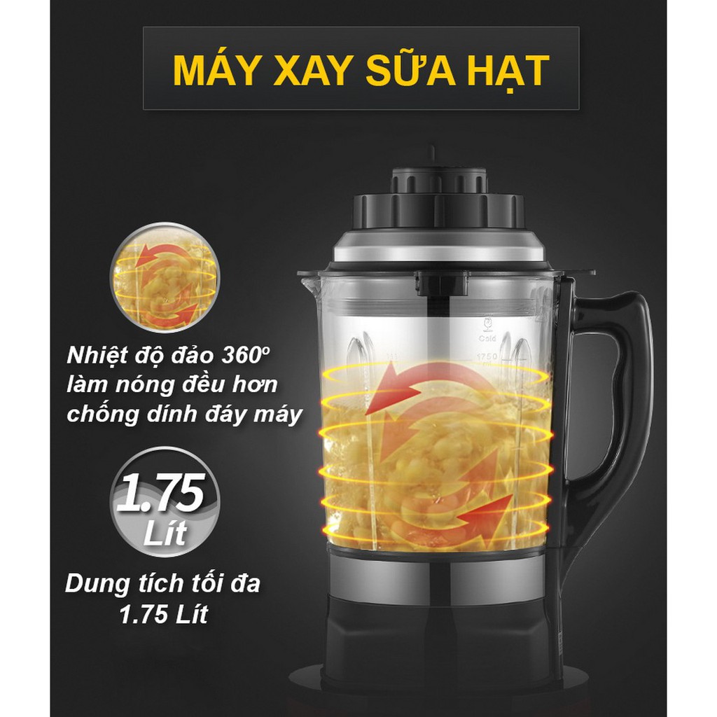 [Mã ELHA22 giảm 6% đơn 300K] Máy làm sữa hạt đa năng Misho MK-160