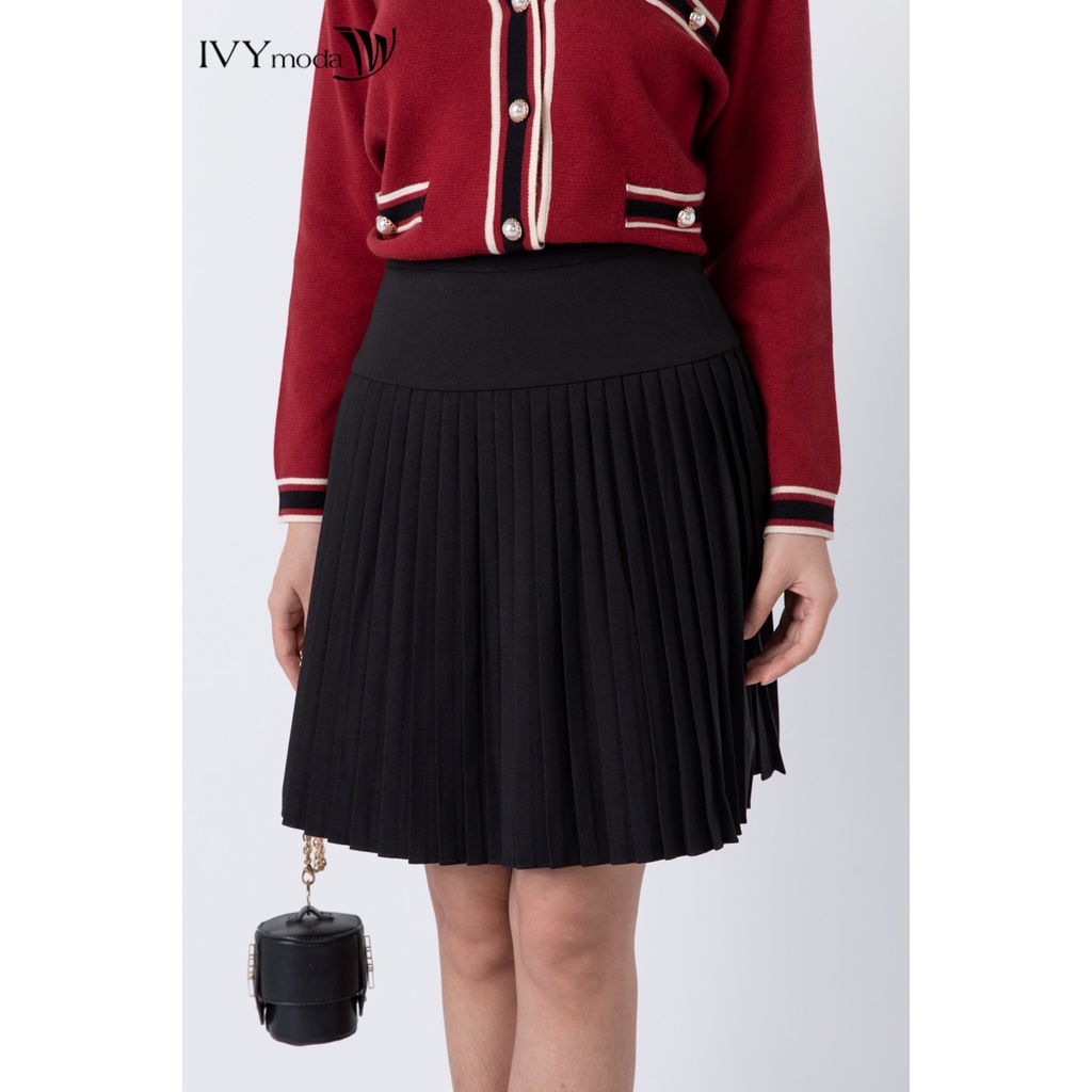 Chân váy xếp ly 2 lớp IVY moda MS 31B8778