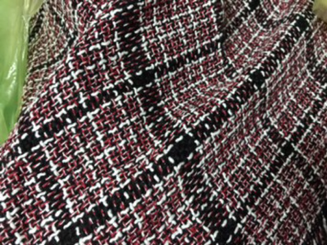 Dạ tweeds kẻ 2 mẫu