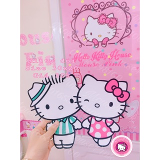 Combo decan kitty trang trí tường của Oanh