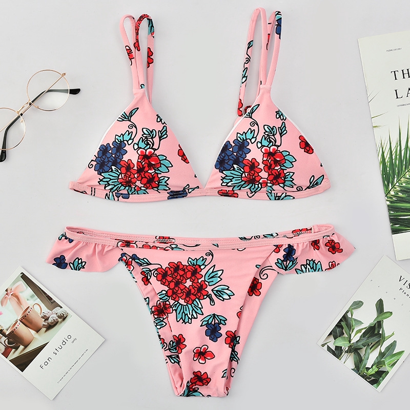 Bộ Đồ Bơi Hai Mảnh In Hoa Xinh Xắn Cho Nữ | BigBuy360 - bigbuy360.vn