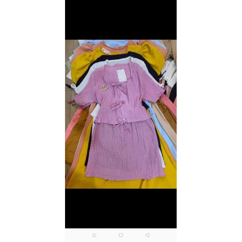 set áo chân váy