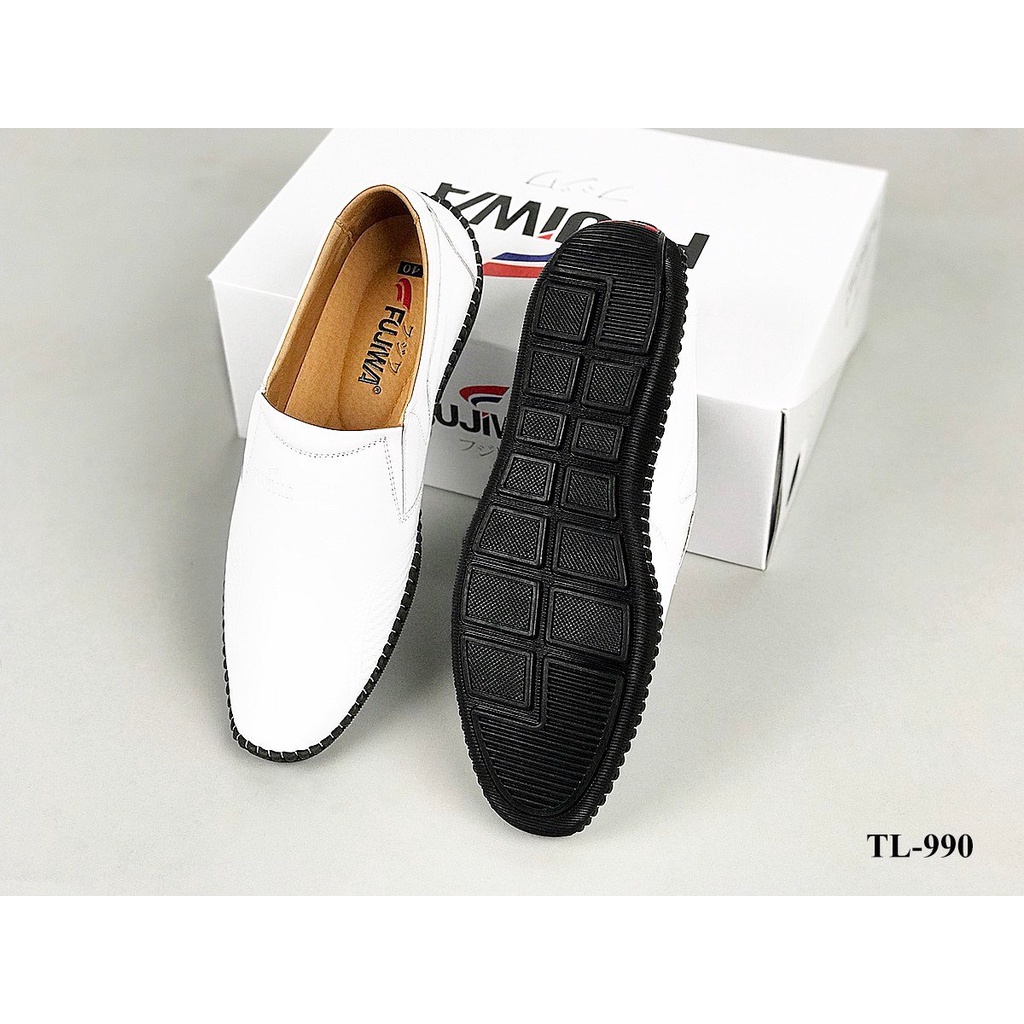 Giày Lười Da Bò Nam FUJIWA - TL990. Da Bò Thật Cao Cấp. Được Đóng Thủ Công (Handmade). Có Size :  38, 39, 40, 41, 42, 43