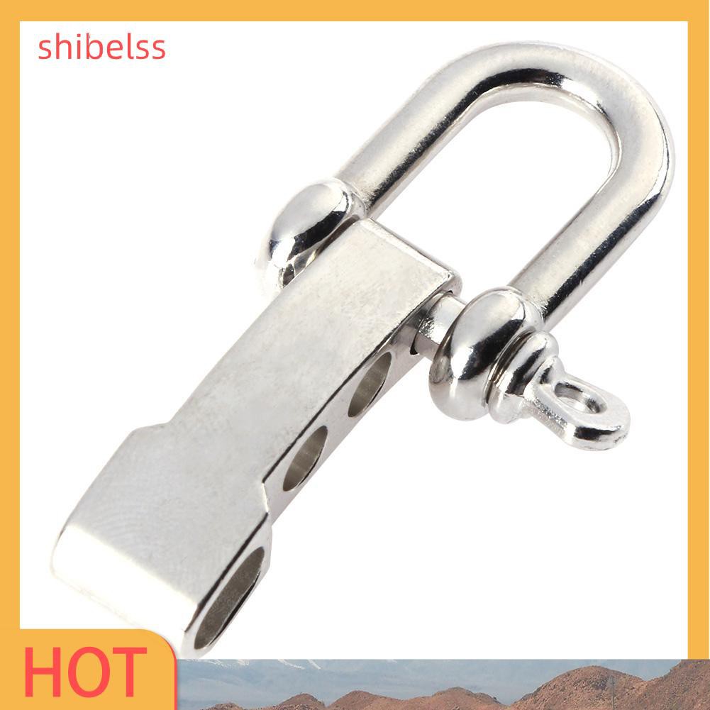 （ʚshibelss）Zinc Alloy Metal Buckle Shackle for Paracord Bracelet Outdoor Survival Tool