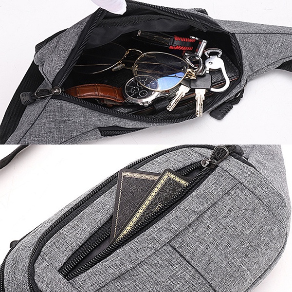 Túi Bao Tử Đeo Hông, Đeo Chéo Nam Nữ Vải Oxford Chống Nước Thời Trang Cá Tính Havi TX088