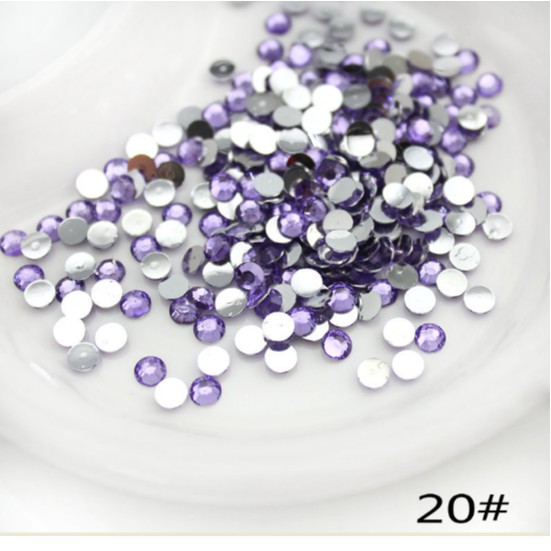 Hạt nhựa giả đá 3mm/3 ly  - Phụ kiện trang trí điện thoại