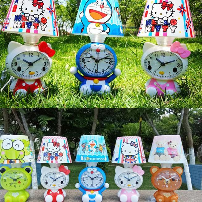 Đồng Hồ Báo Thức Hình Doraemon / Gấu / Keroppi Dễ Thương
