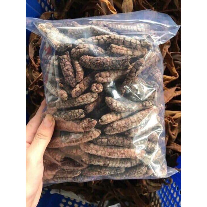 Chuối hột rừng khô nguyên quả - Chuẩn sạch, thơm (Gói 1kg)