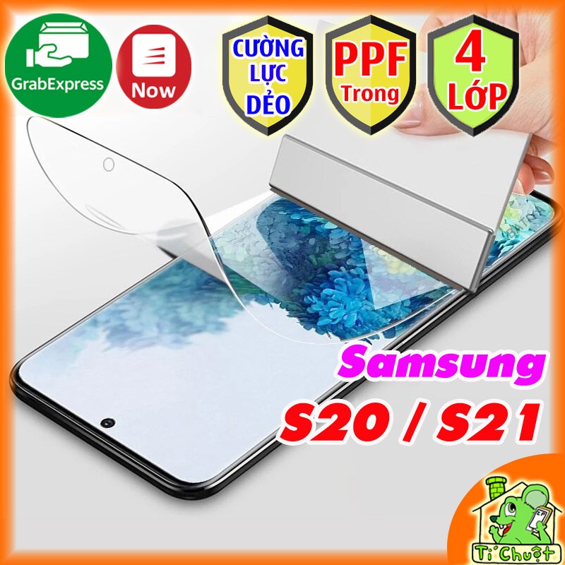 [Ảnh Thật] Dán CL Dẻo PPF Samsung S20/ S21 6.2&quot; Cường Lực Mặt Trước Trong Suốt