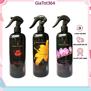 Chai xịt phòng tinh dầu Nước hoa cao cấp Paris 500ml [khử mùi thuốc lá ẩm mốc hạn chế ruồi muỗi}