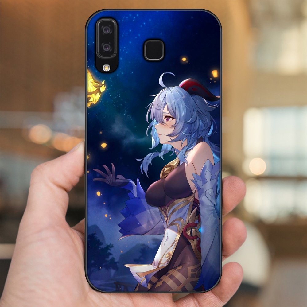 Ốp lưng Samsung A8 Star viền đen in hình Ganyu Genshin Impact