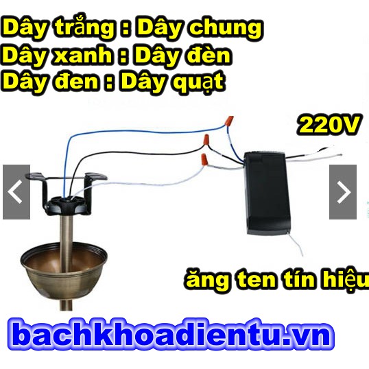 Bộ điều khiển quạt trần có đèn chất lượng cao