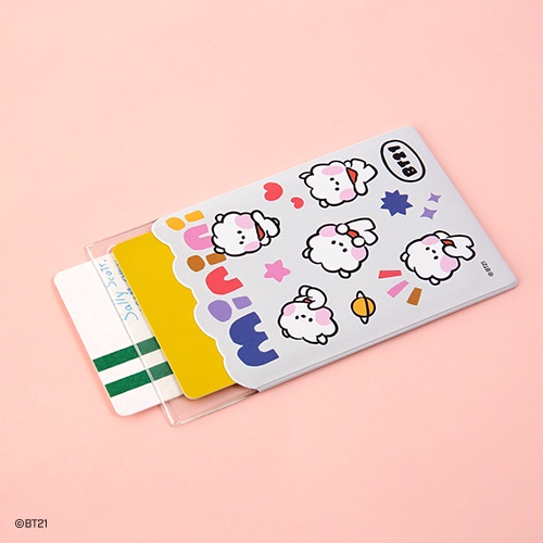 MONOPOLY LINE FRIENDS BT21 MININI LEAR CARD POCKET TÚI TRONG ĐỰNG CARD CÓ DÂY ĐEO BT21 MININI
