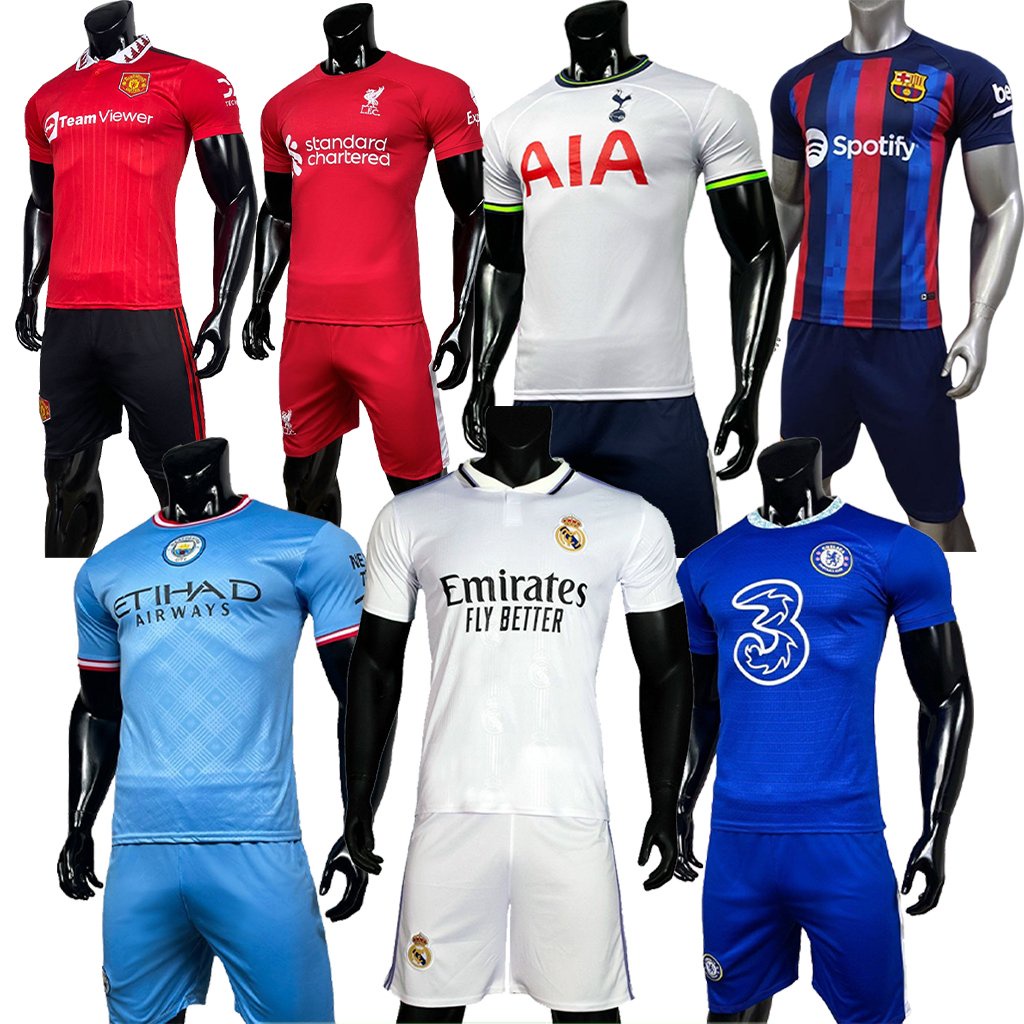 Áo Đá Bóng Nam Bộ Đồ Thể Thao Đá Banh Clb Hàng Mè Caro Mát Mu Barca Real Juve Chelsea Arsenal Mancity Liver Psg Dortmund