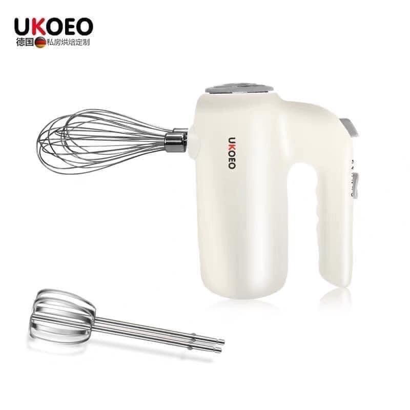 Máy đánh trứng cầm tay chính hãng UKEO công suất 300w, 05 mức điều chỉnh bảo hành 12 tháng