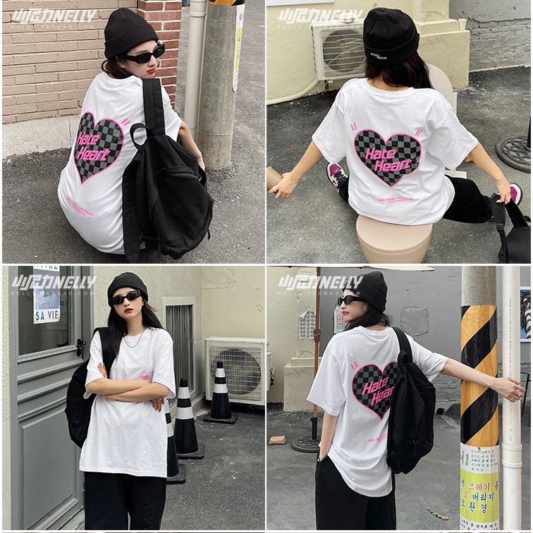 Áo phông Nelly Heybig ngắn tay - Hate Heart