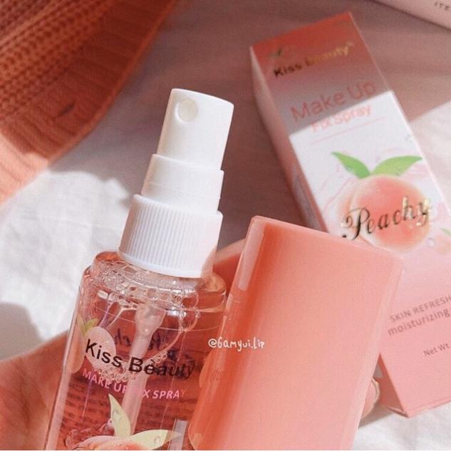 Xịt Giữ Makeup Hương Đào Hãng Kiss Beauty 75ml Mã 2166-03 | BigBuy360 - bigbuy360.vn