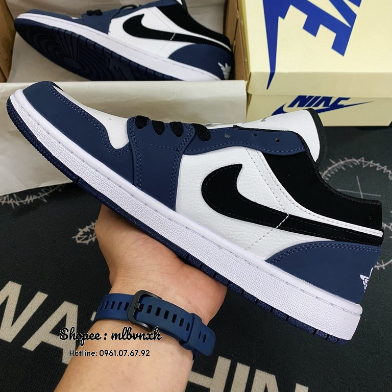 ẢNH THẬT / XANH NAVY - Giày_Sneaker_𝐍𝐢𝐤𝐞_Air_Jordan_Siêu_Cấp - GIẦY THỂ THAO NAM NỮ HÀNG XUẤT DƯ FULLTAG