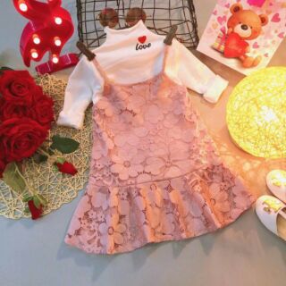 Combo bốn set áo váy love