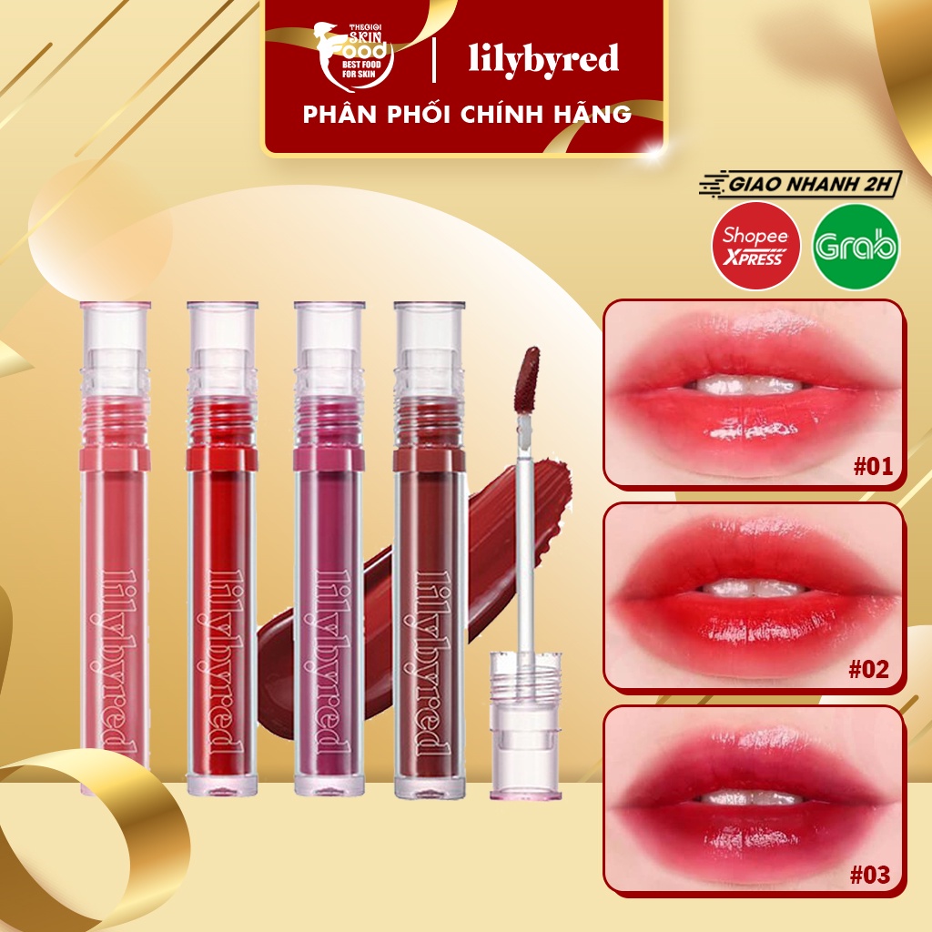 Son Tint Lì, Dưỡng Ẩm Cho Đôi Môi Căng Mọng Lilybyred Glassy Layer Fixing Tint 3.8g