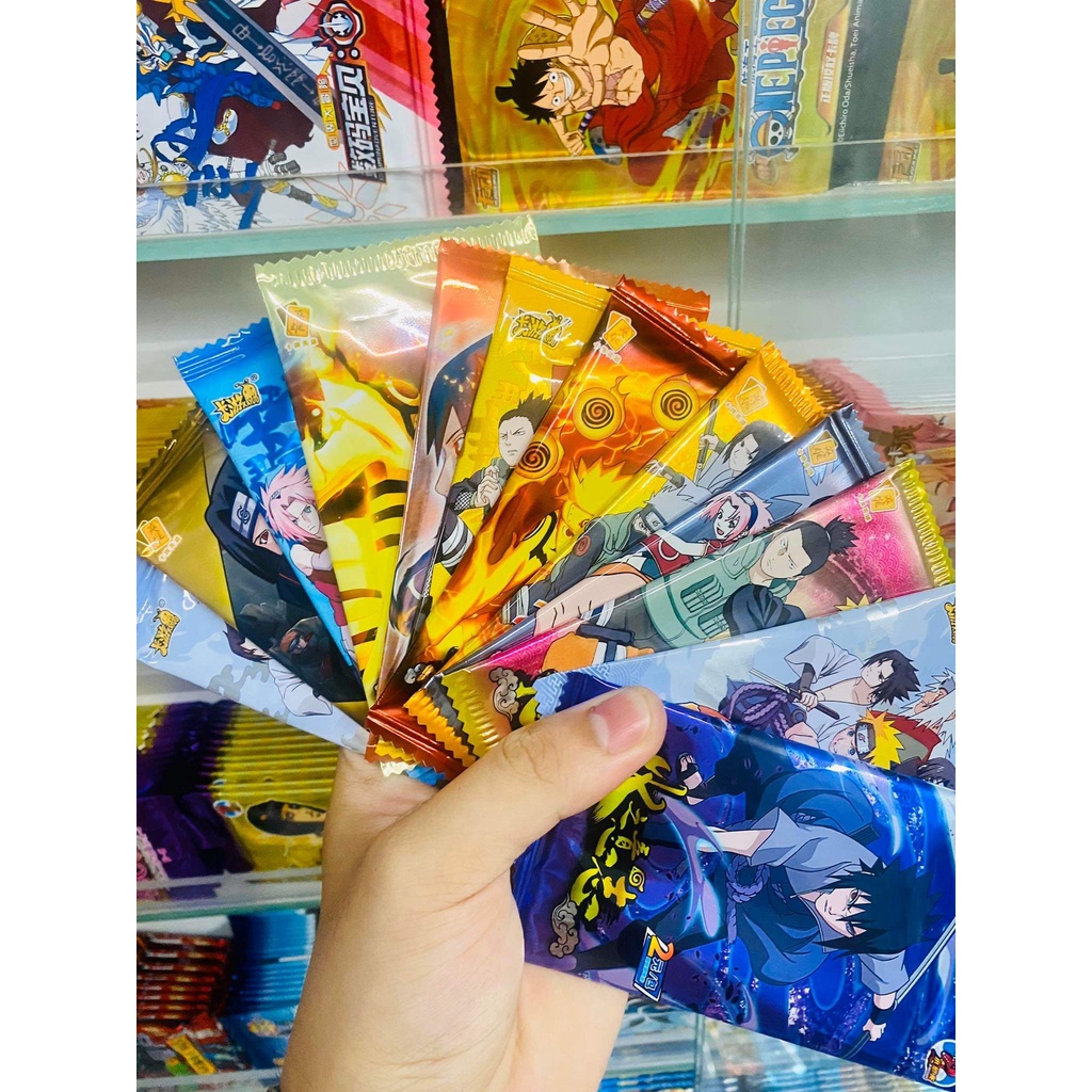 Set 5 ảnh thẻ nhân phẩm Anime Naruto ngẫu nhiên chibi xinh xắn