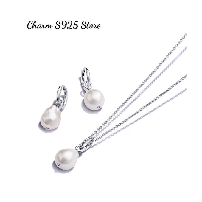 charm pan ale treo ngọc màu trắng bạc s925 cao cấp