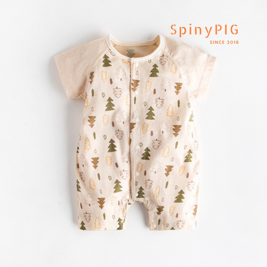 Bộ body cho bé sơ sinh 0-2 tuổi cotton tự nhiên không chất tẩy nhuộm cộc tay dành cho bé gái bé trai mùa hè